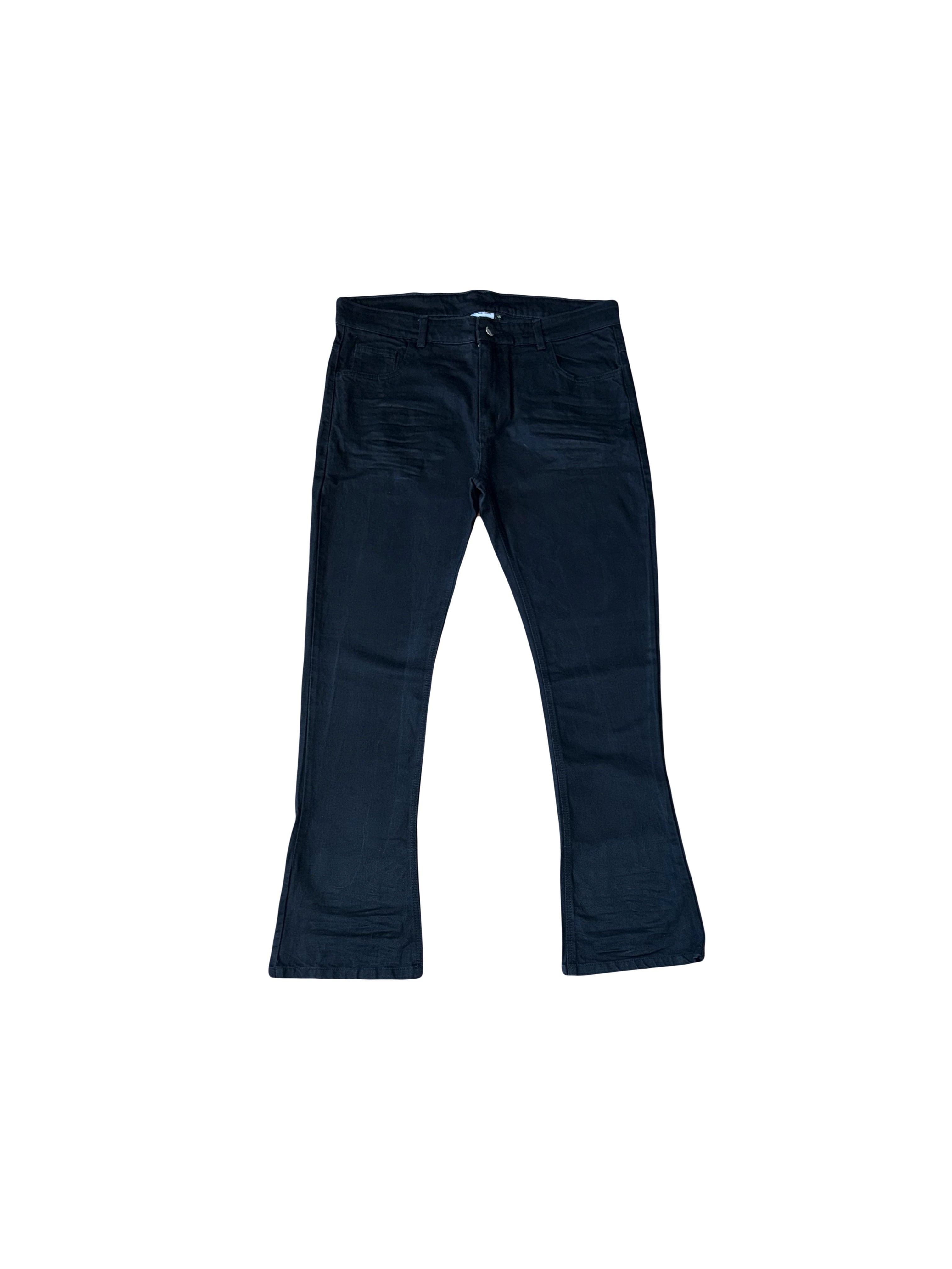 Paralyzedxfeelings Most Authentic Black Stacked Jeans