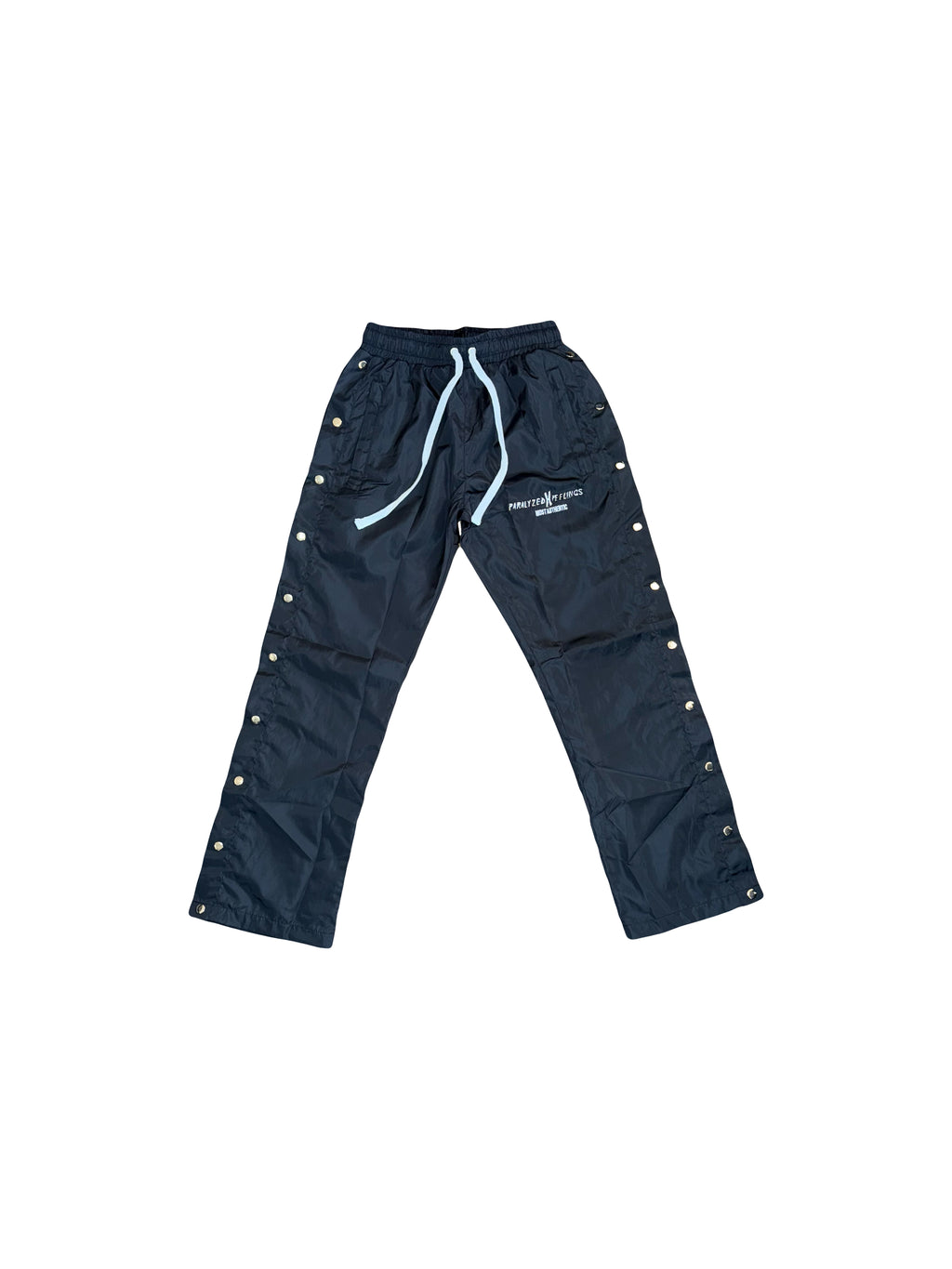 ParalyzedXFeelings Black Windbreaker Pants