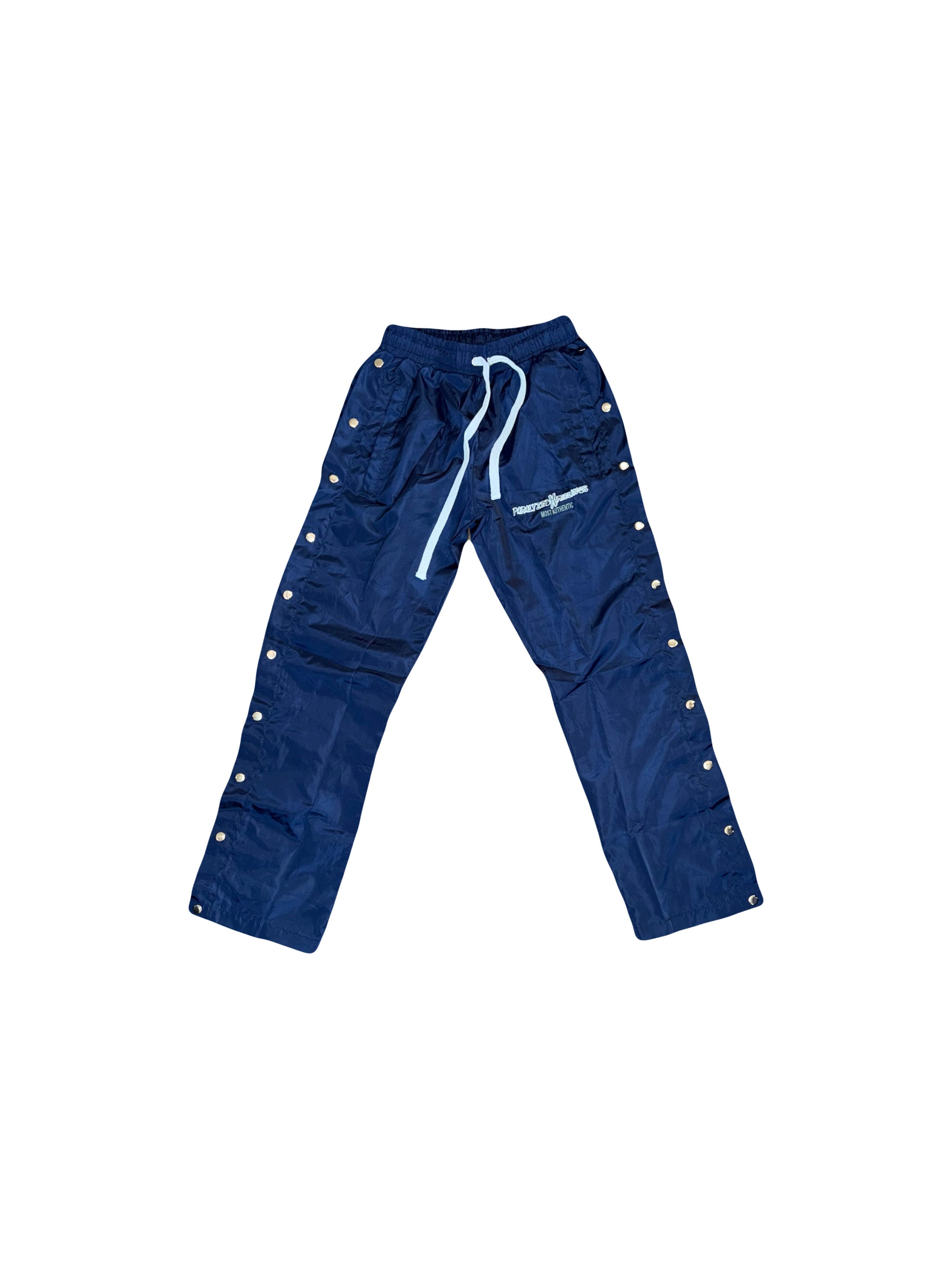 ParalyzedXFeelings Navy Blue Windbreaker Pants