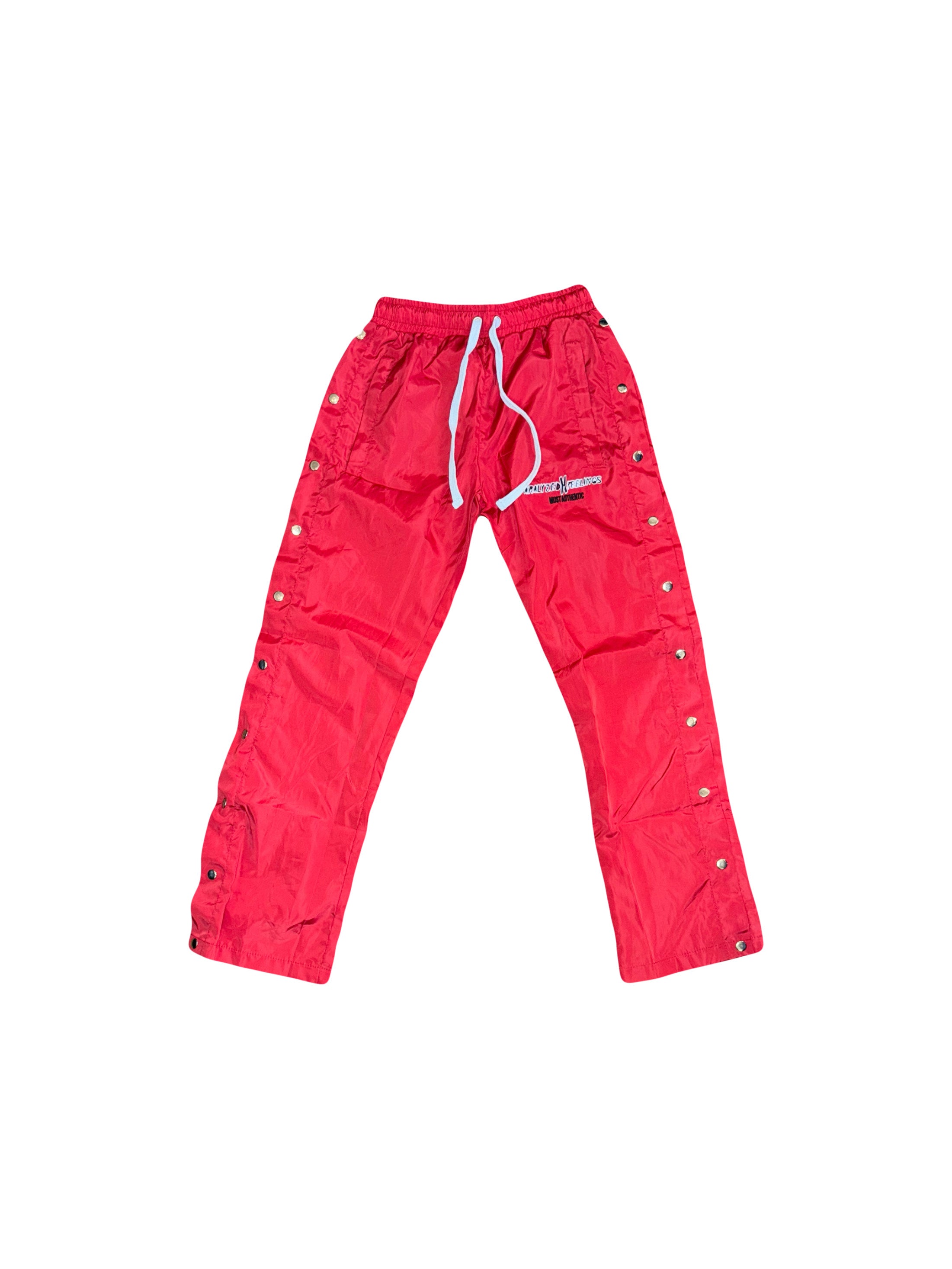 ParalyzedXFeelings Red Windbreaker Pants